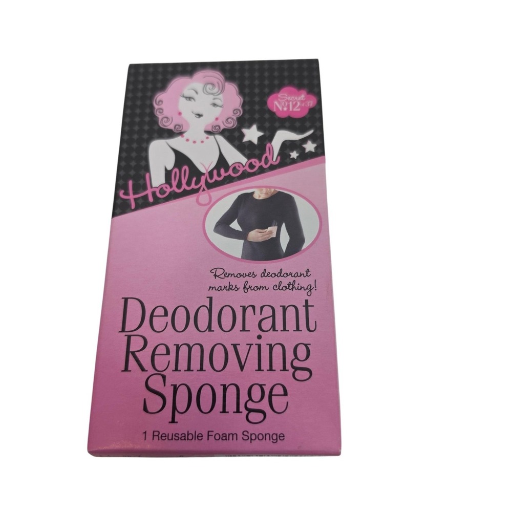 Hollywood Fashion Secrets Deodorant Removing Sponge Clothing Brush Pink Tool